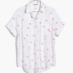 Madewell Embroidered Daisy Courier Shirt